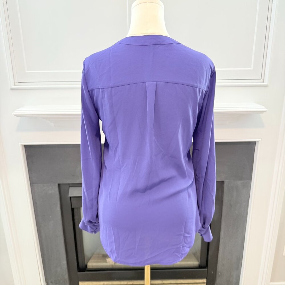 Express Button-Front Blouse – Vibrant Purple, Size Small 💜✨ - Picture 4 of 11